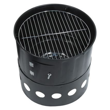 Charcoal smoke house 3in1 black