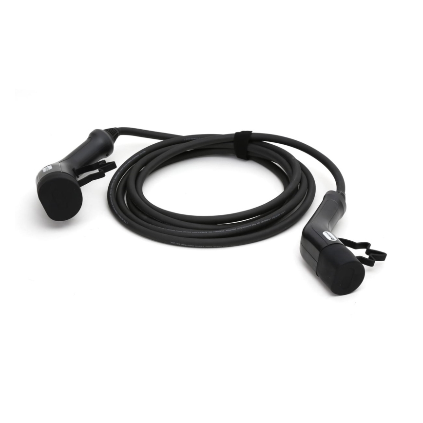 Charging cable for electric cars type 2 5m 11kW 16A IP54 black