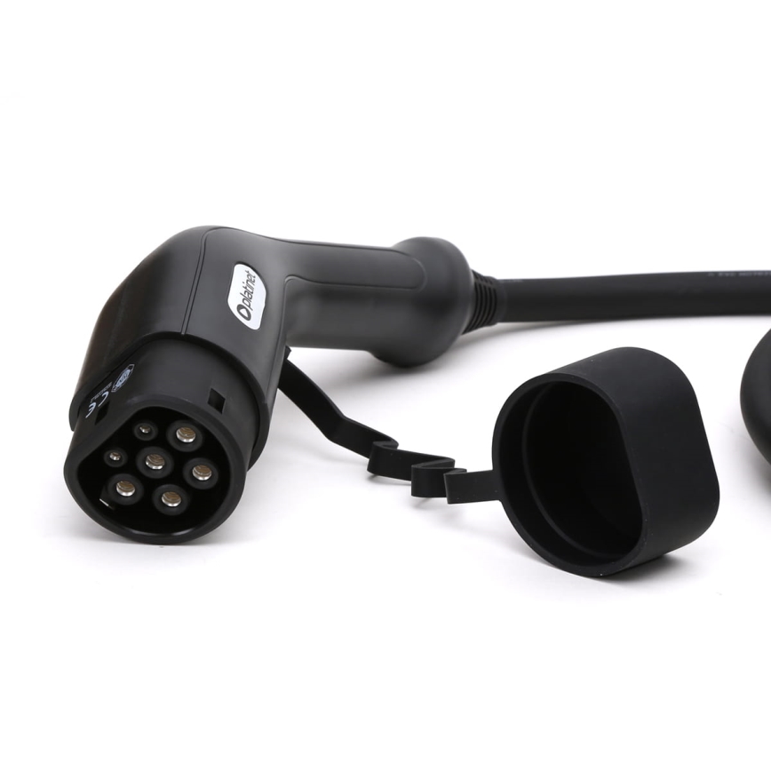 Charging cable for electric cars type 2 5m 11kW 16A IP54 black