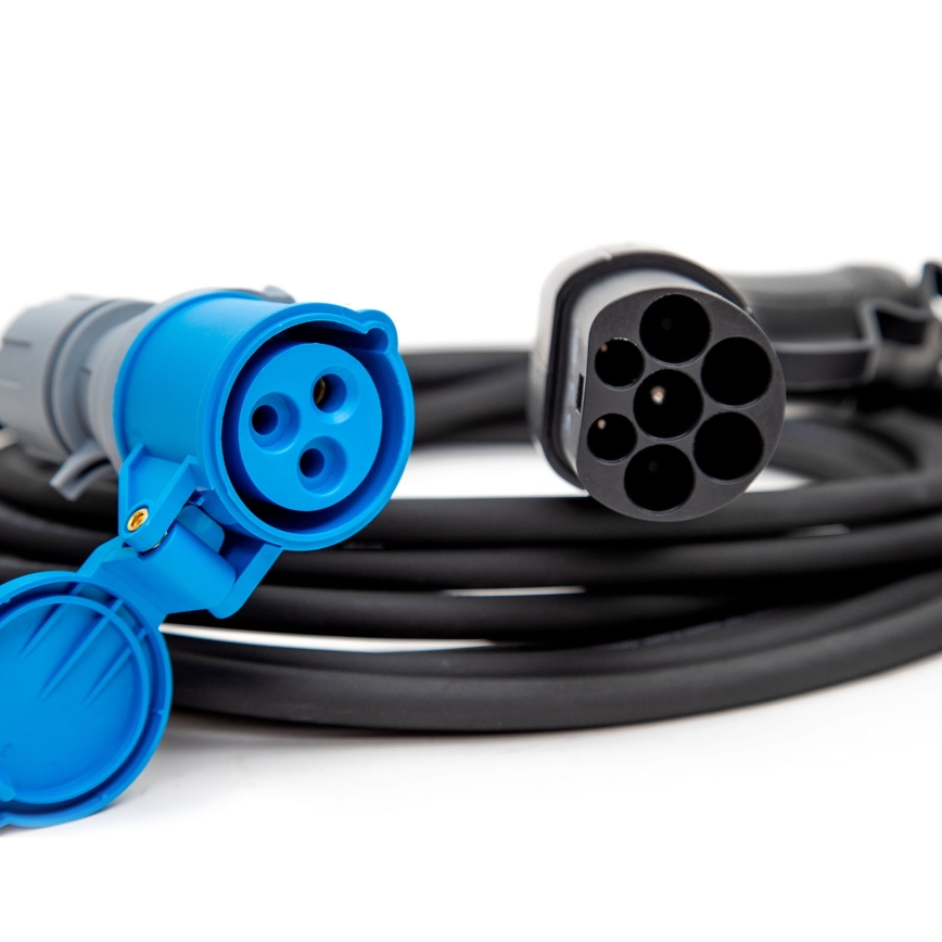 Charging cable for electric motorhomes type 2 7 m 3,6kW 16A