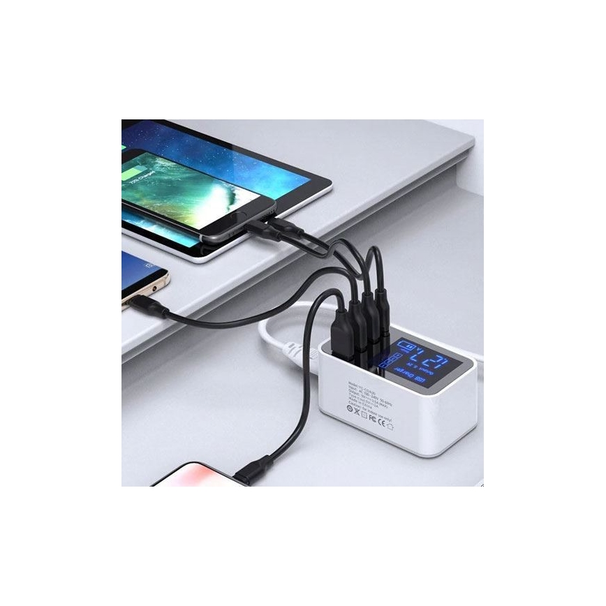 Charging station 3xUSB A + 1xUSB C