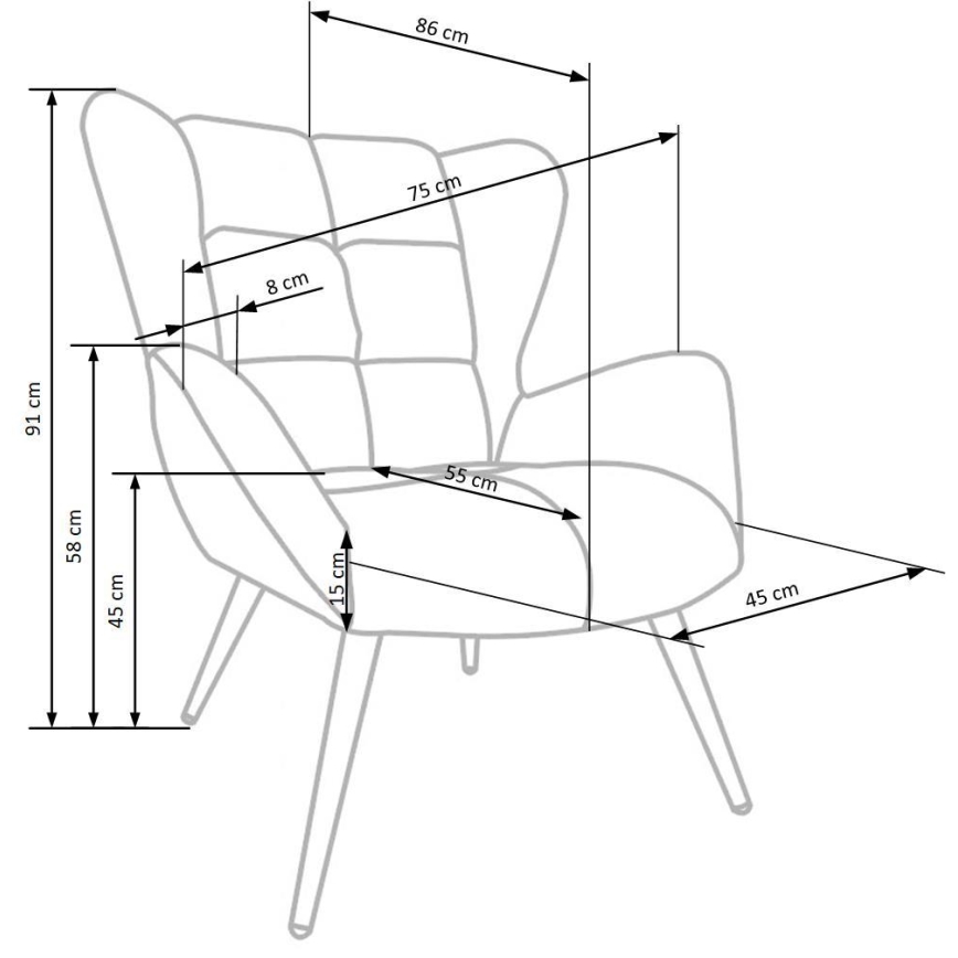CHATEU Armchair, Yellow