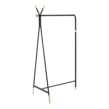 CHENE Freestanding Coat Rack 165x91 cm Black/Beige