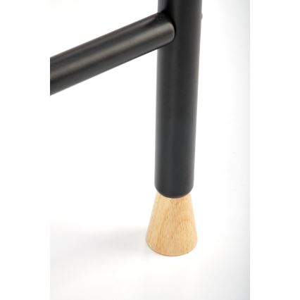 CHENE Freestanding Coat Rack 165x91 cm Black/Beige