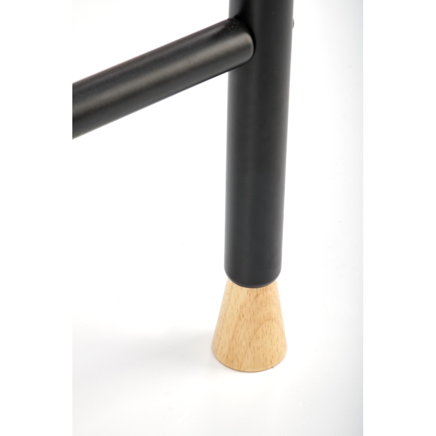 CHENE Freestanding Coat Rack 165x91 cm Black/Beige