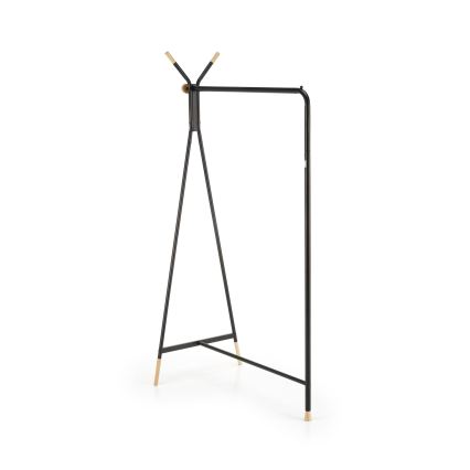 CHENE Freestanding Coat Rack 165x91 cm Black/Beige