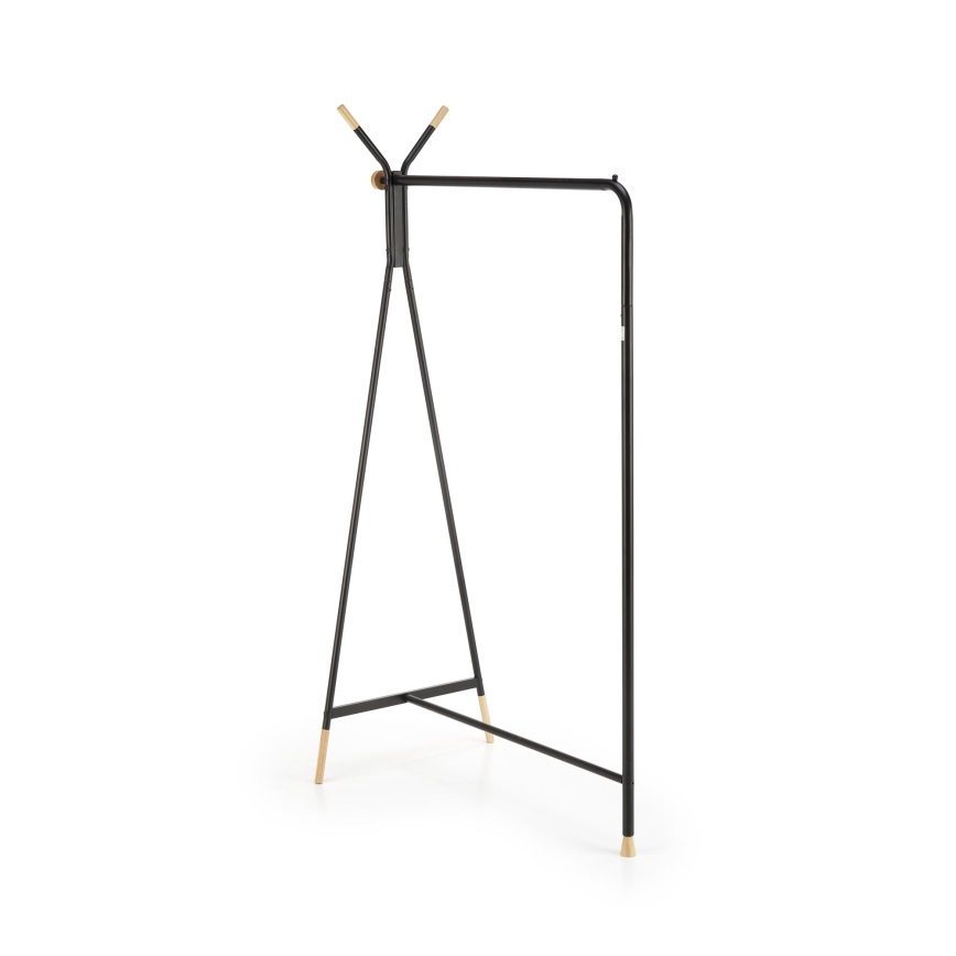 CHENE Freestanding Coat Rack 165x91 cm Black/Beige