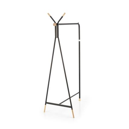 CHENE Freestanding Coat Rack 165x91 cm Black/Beige