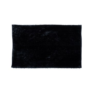 CHENILLE Non-Slip Bath Mat, 50 x 80 cm, Black
