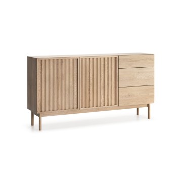 Chest of Drawers KIOTO 159x84x37 cm Cremona Oak