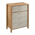 Chest of drawers MENTA 90x108x47 cm Wotan oak/grey