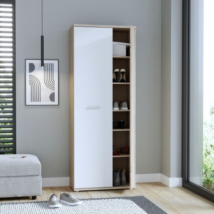 Chest/Shoe Cabinet SIMO Sonoma Oak/White