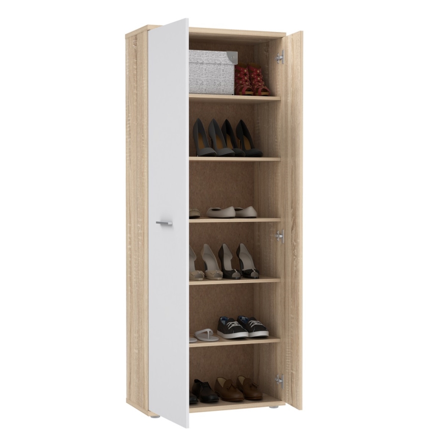 Chest/Shoe Cabinet SIMO Sonoma Oak/White