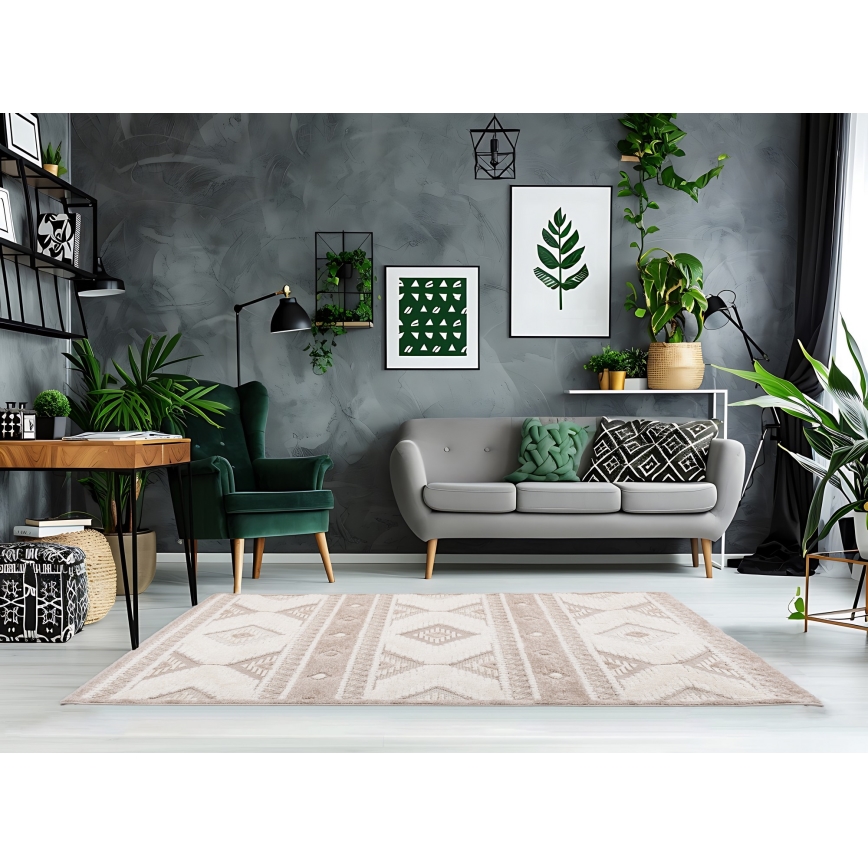 CHIARA Outdoor Rug 120x170 cm Beige