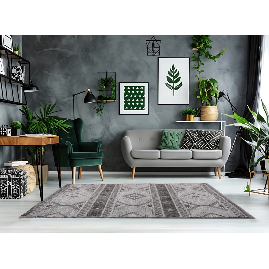 CHIARA Outdoor Rug 120x170 cm Grey