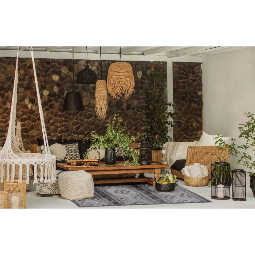 CHIARA Outdoor Rug 160x230 cm Gray