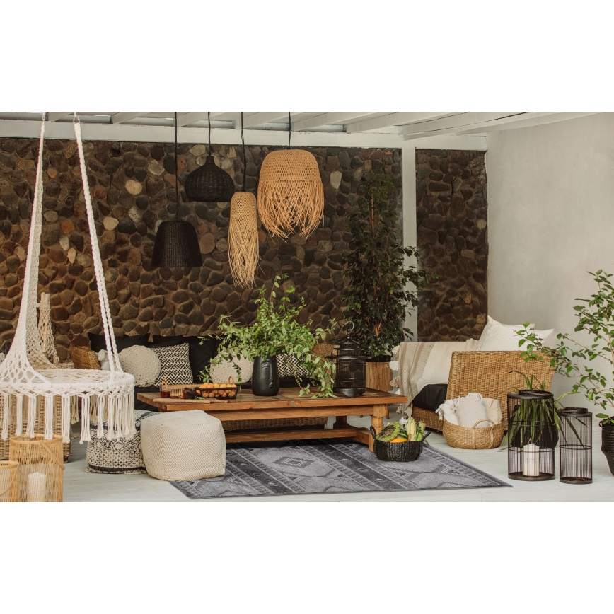 CHIARA Outdoor Rug 80×150 cm, Gray