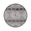 CHIARA Round Outdoor Rug, 120 cm, Grey
