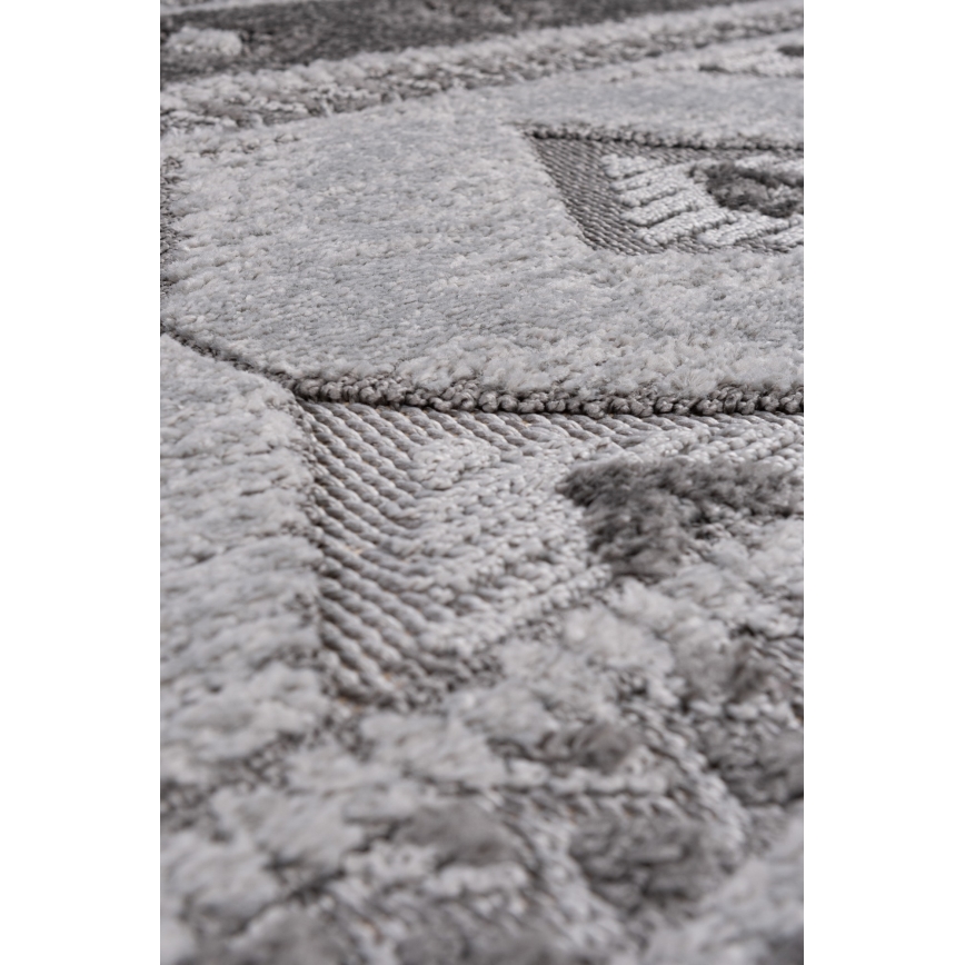 CHIARA Round Outdoor Rug, 120 cm, Grey