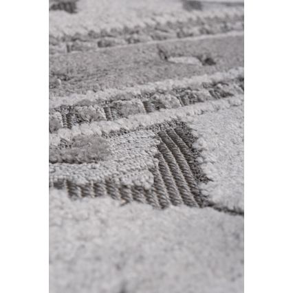 CHIARA Round Outdoor Rug, 120 cm, Grey