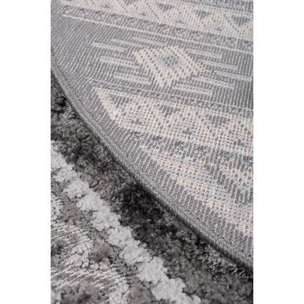 CHIARA Round Outdoor Rug, 120 cm, Grey