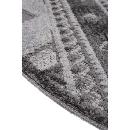 CHIARA Round Outdoor Rug, 120 cm, Grey