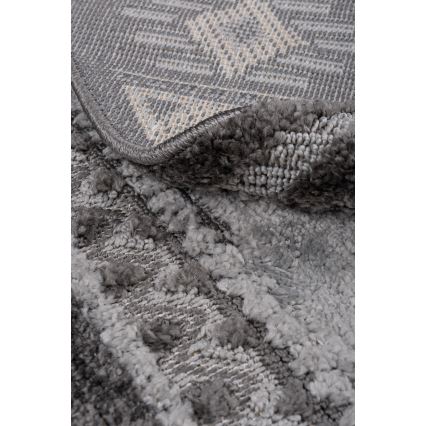 CHIARA Round Outdoor Rug, 120 cm, Grey