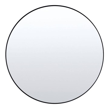 CHICAGO Wall Mirror, 80 cm Diameter, Black