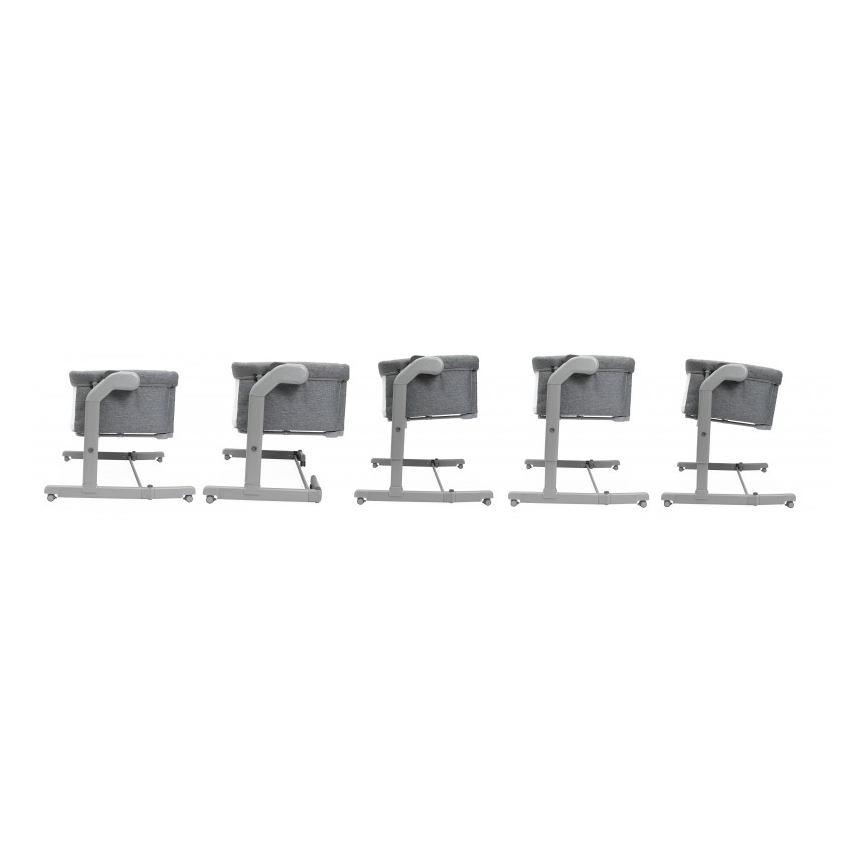 Chicco - Baby crib 2in1 2v1 NEXT2ME MAGIC EVO dark grey