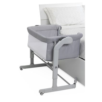 Chicco - Baby crib 2in1 2v1 NEXT2ME MAGIC EVO light grey