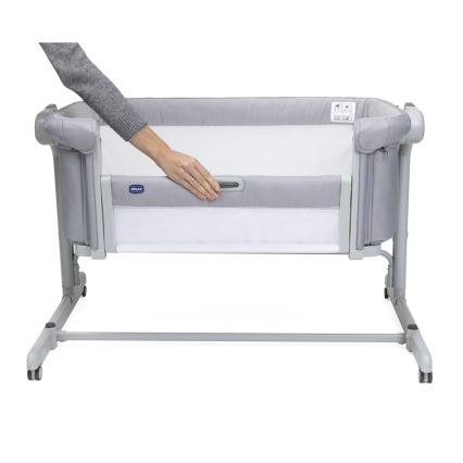 Chicco - Baby crib 2in1 2v1 NEXT2ME MAGIC EVO light grey