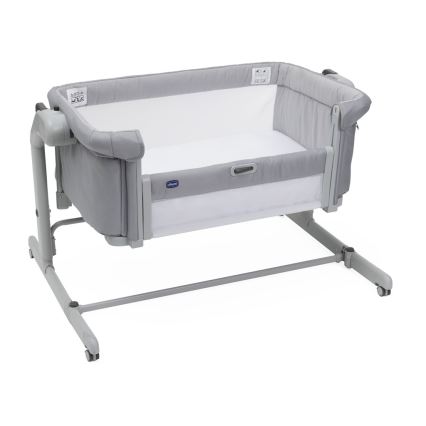 Chicco - Baby crib 2in1 2v1 NEXT2ME MAGIC EVO light grey