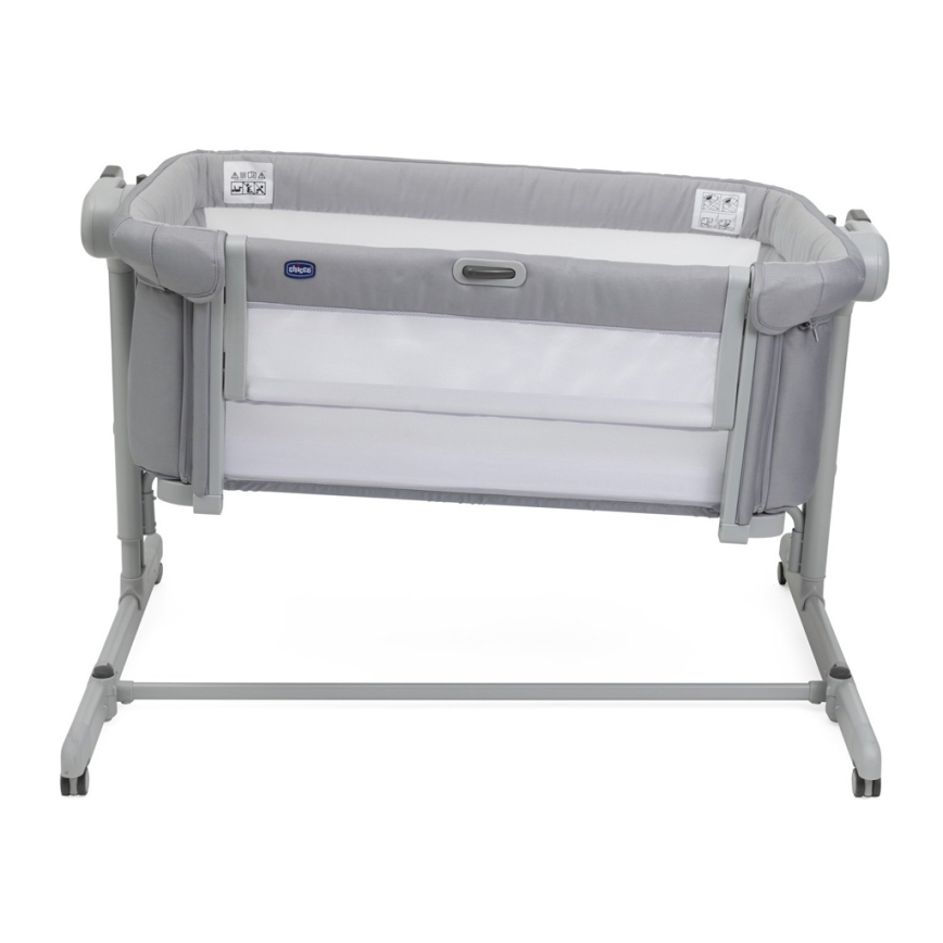 Chicco - Baby crib 2in1 2v1 NEXT2ME MAGIC EVO light grey