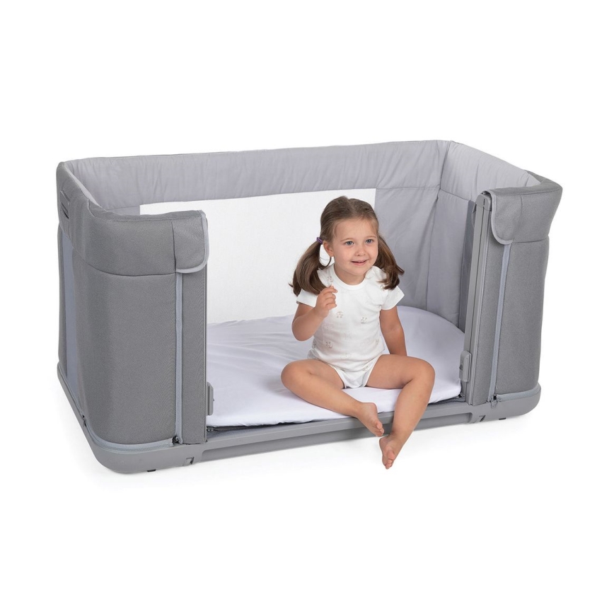 Chicco - Baby crib 3in1 3v1 NEXT2ME FOREVER dark grey