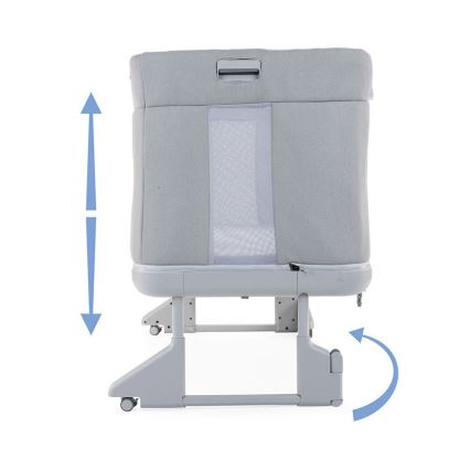 Chicco - Baby crib 3in1 3v1 NEXT2ME FOREVER dark grey