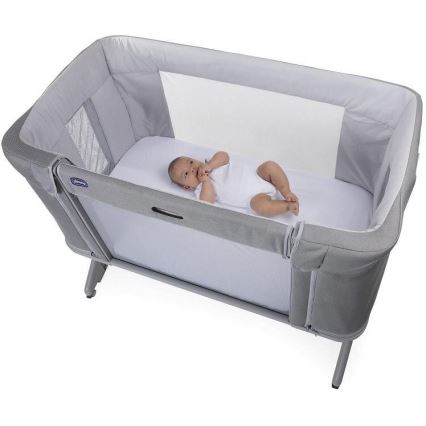 Chicco - Baby crib 3in1 3v1 NEXT2ME FOREVER light grey