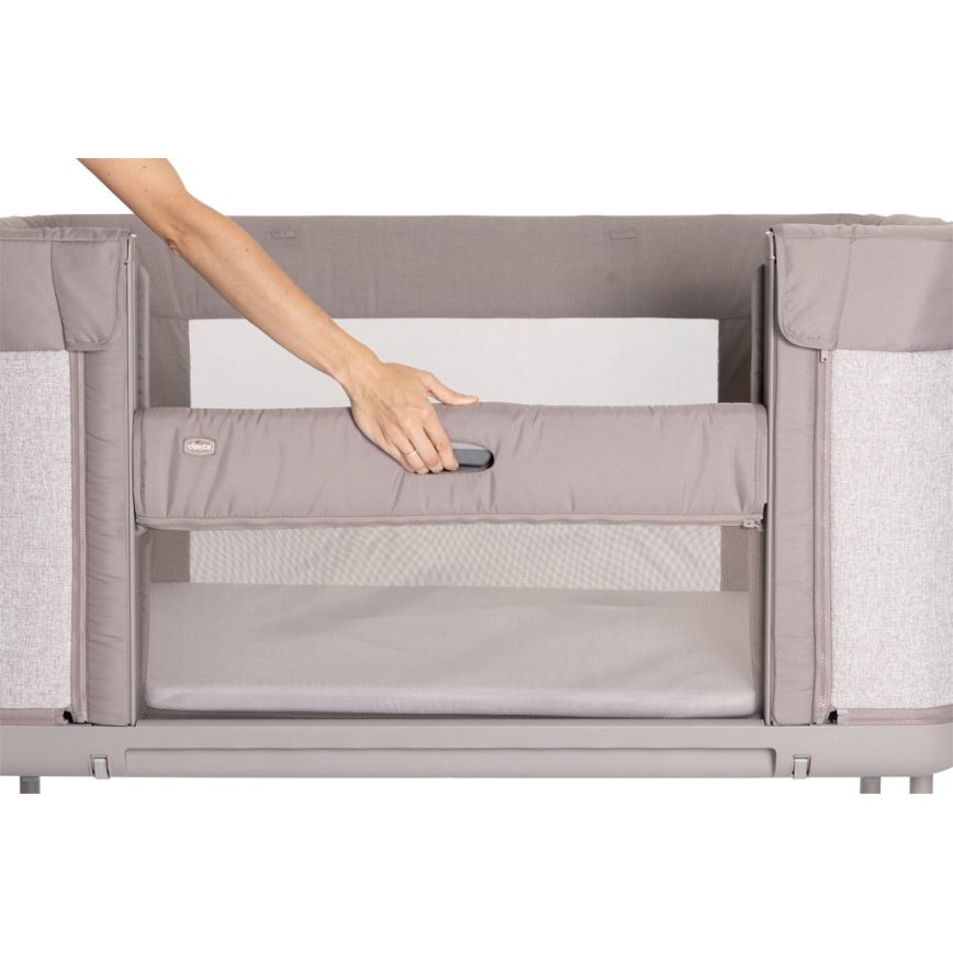 Chicco - Baby crib 3in1 NEXT2ME FOREVER grey