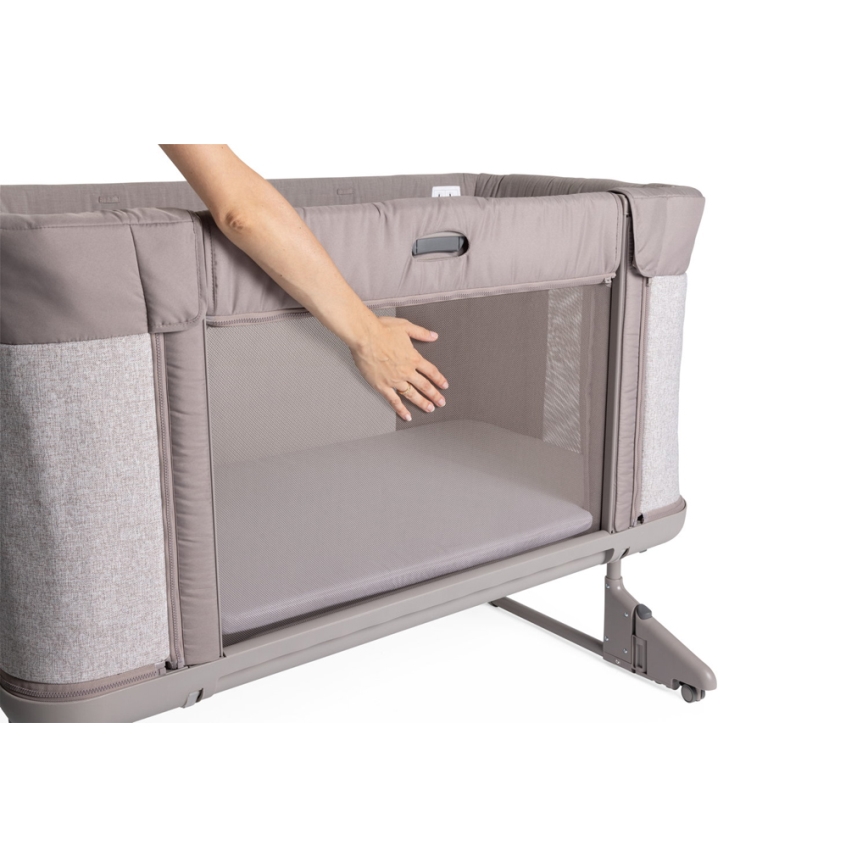 Chicco - Baby crib 3in1 NEXT2ME FOREVER grey