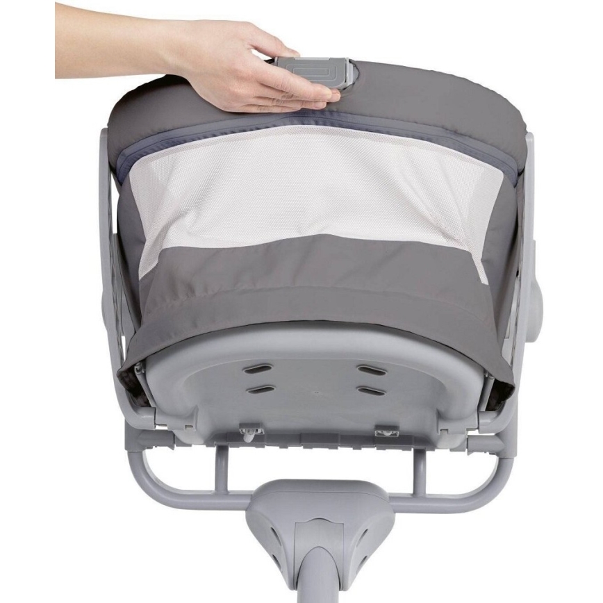 Chicco - Baby crib 4in1 BABY HUG dark grey