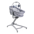 Chicco - Baby crib 5in1 BABY HUG PRO grey