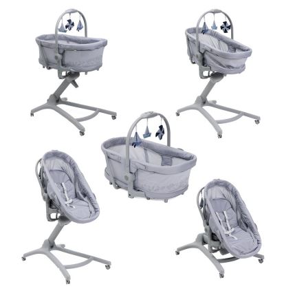 Chicco - Baby crib 5in1 BABY HUG PRO grey