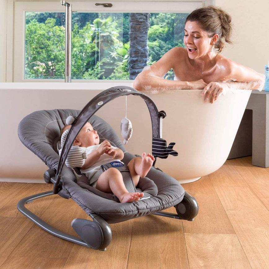 Chicco - Baby rocker HOOPLA dark grey