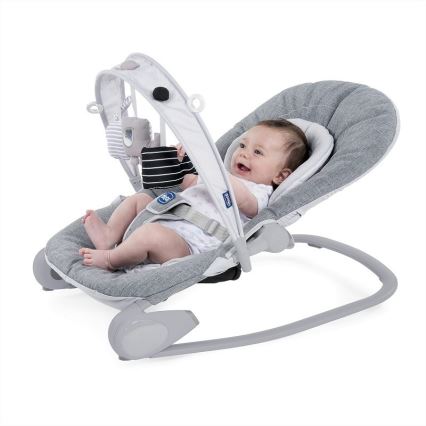 Chicco - Baby rocker HOOPLA grey/white