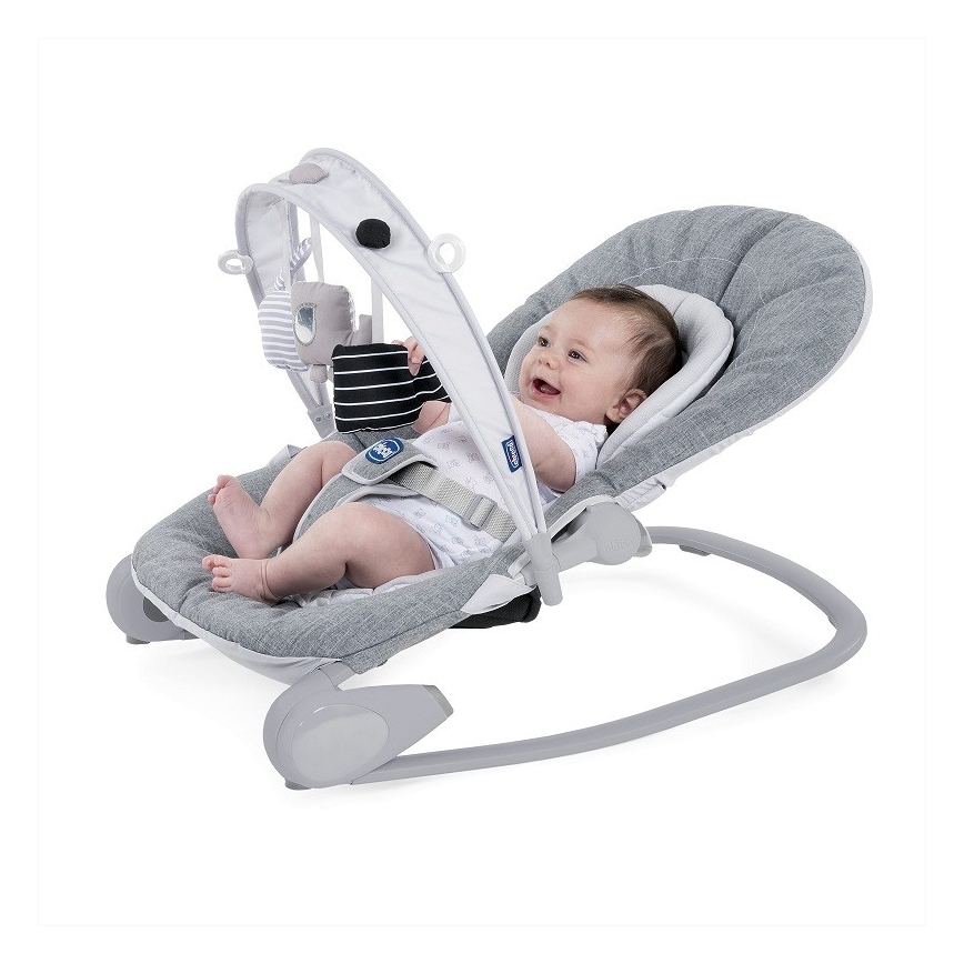 Chicco - Baby rocker HOOPLA grey/white