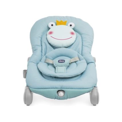 Chicco - Baby vibrating lounger with melody BALLOON Froggy blue