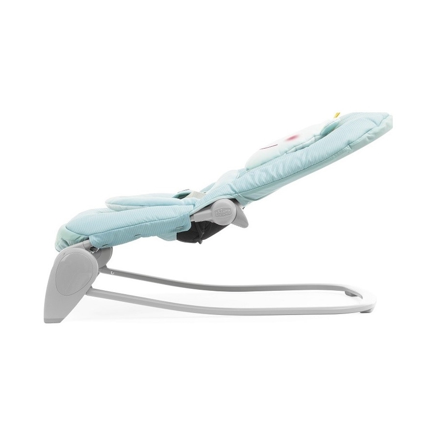 Chicco - Baby vibrating lounger with melody BALLOON Froggy blue
