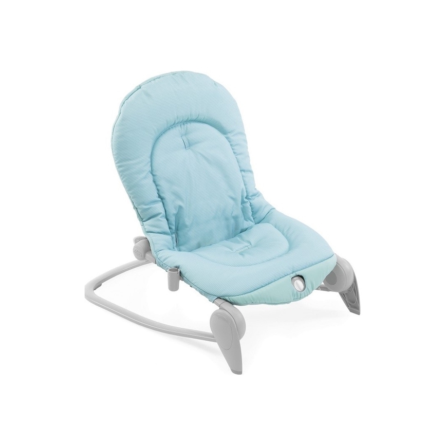 Chicco - Baby vibrating lounger with melody BALLOON Froggy blue