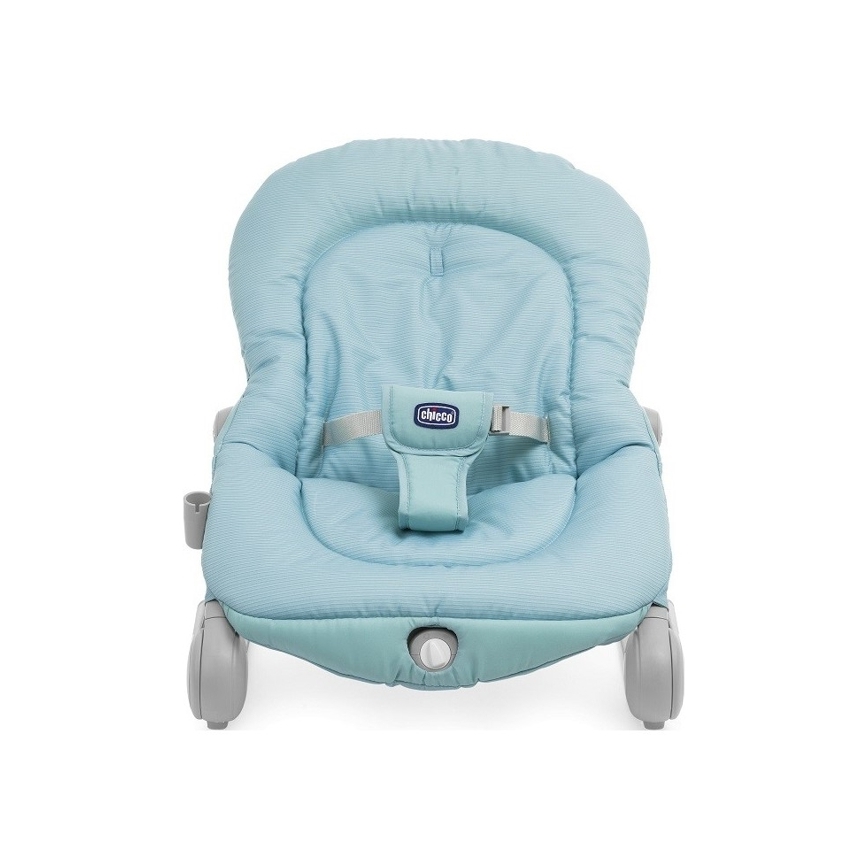 Chicco - Baby vibrating lounger with melody BALLOON Froggy blue