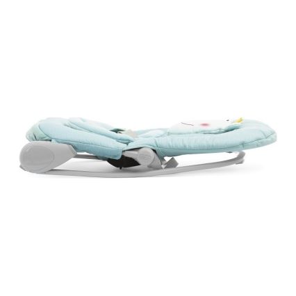 Chicco - Baby vibrating lounger with melody BALLOON Froggy blue