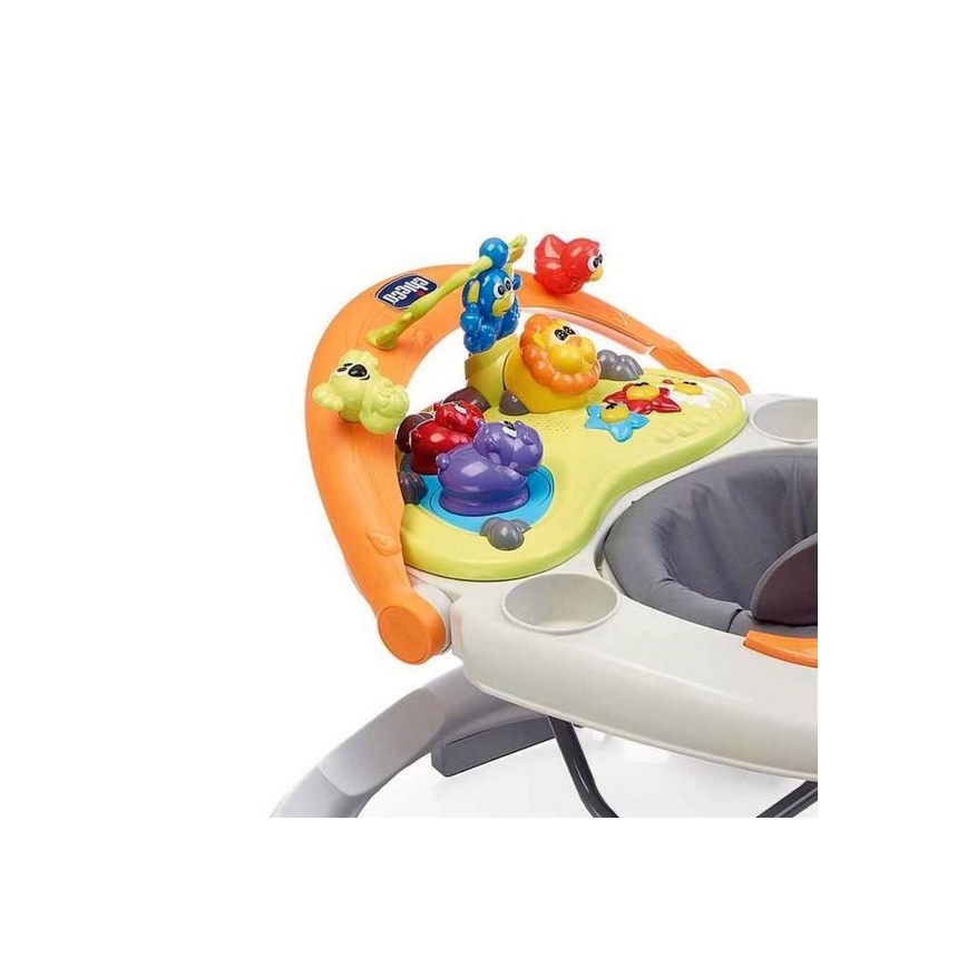Chicco - Baby walker WALKY TALKY 2xAA grey